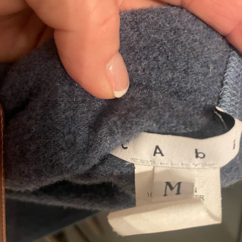 Cabi wool cardigan zipper and pockets